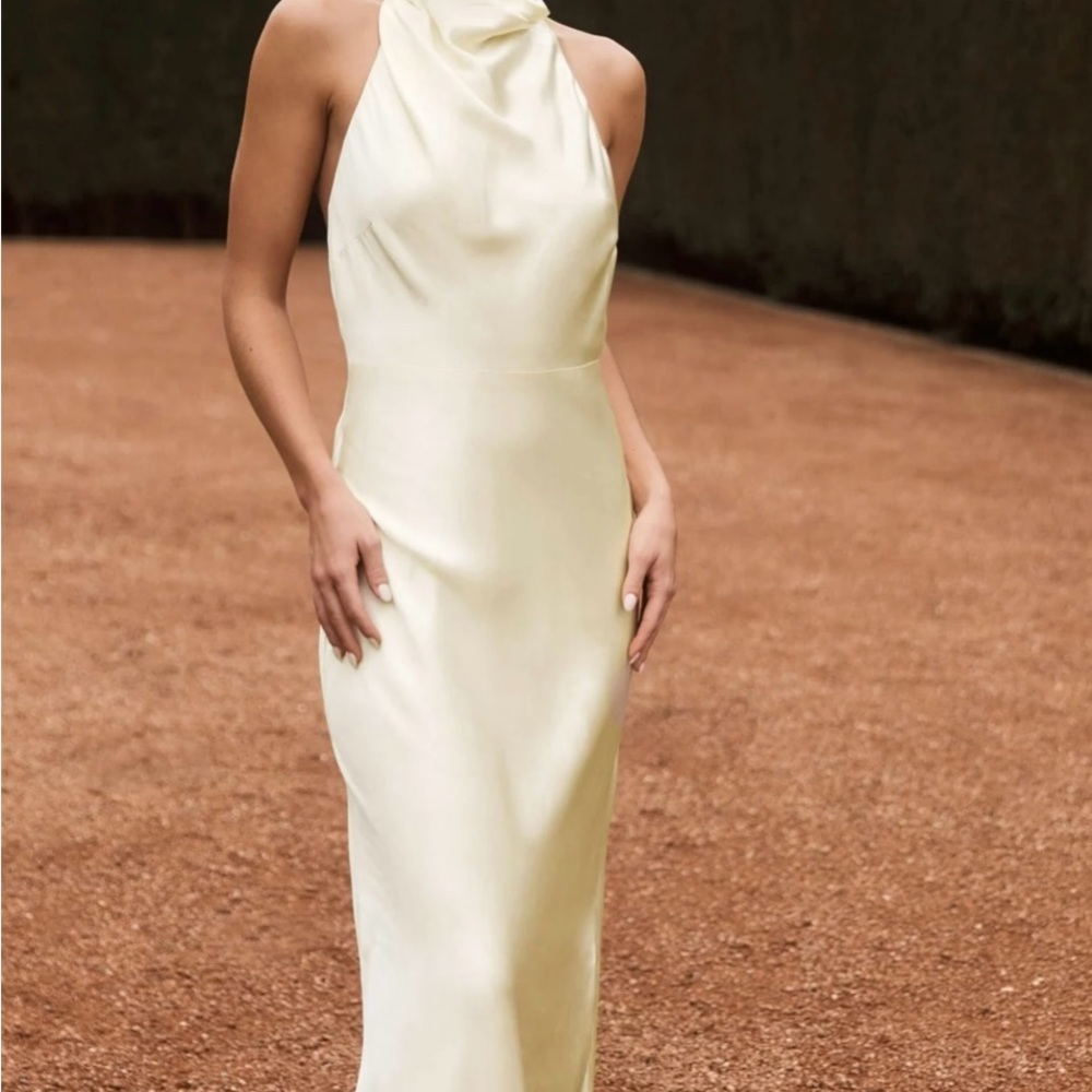 Meshki Satin Cowl Maxi Dress